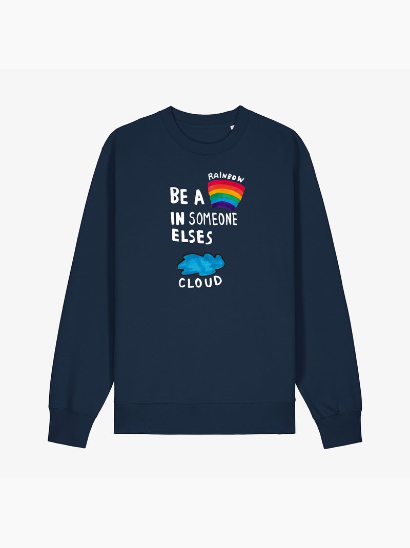Sudadera Mujer - BE A RAINBOW Azul marino - Kiabi