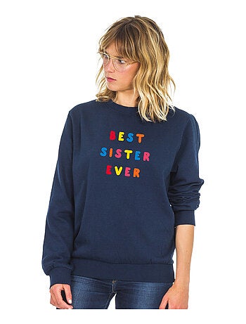 Sudadera Mujer - BEST SISTER EVER COLORÉE WAF