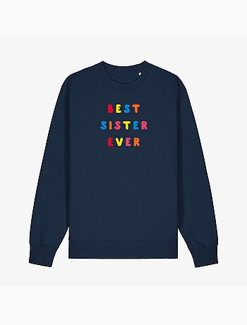 Sudadera Mujer - BEST SISTER EVER COLORÉE WAF