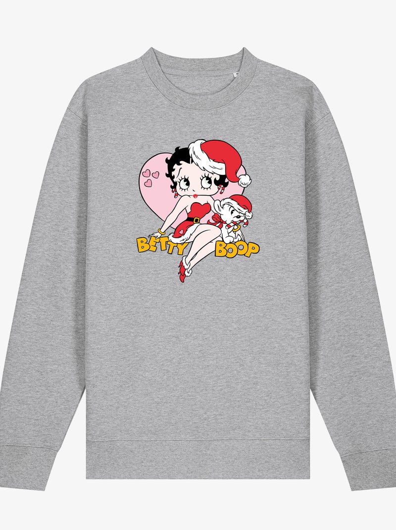 Sudadera Mujer - BETTY BOOP 1 Gris jaspeado - Kiabi