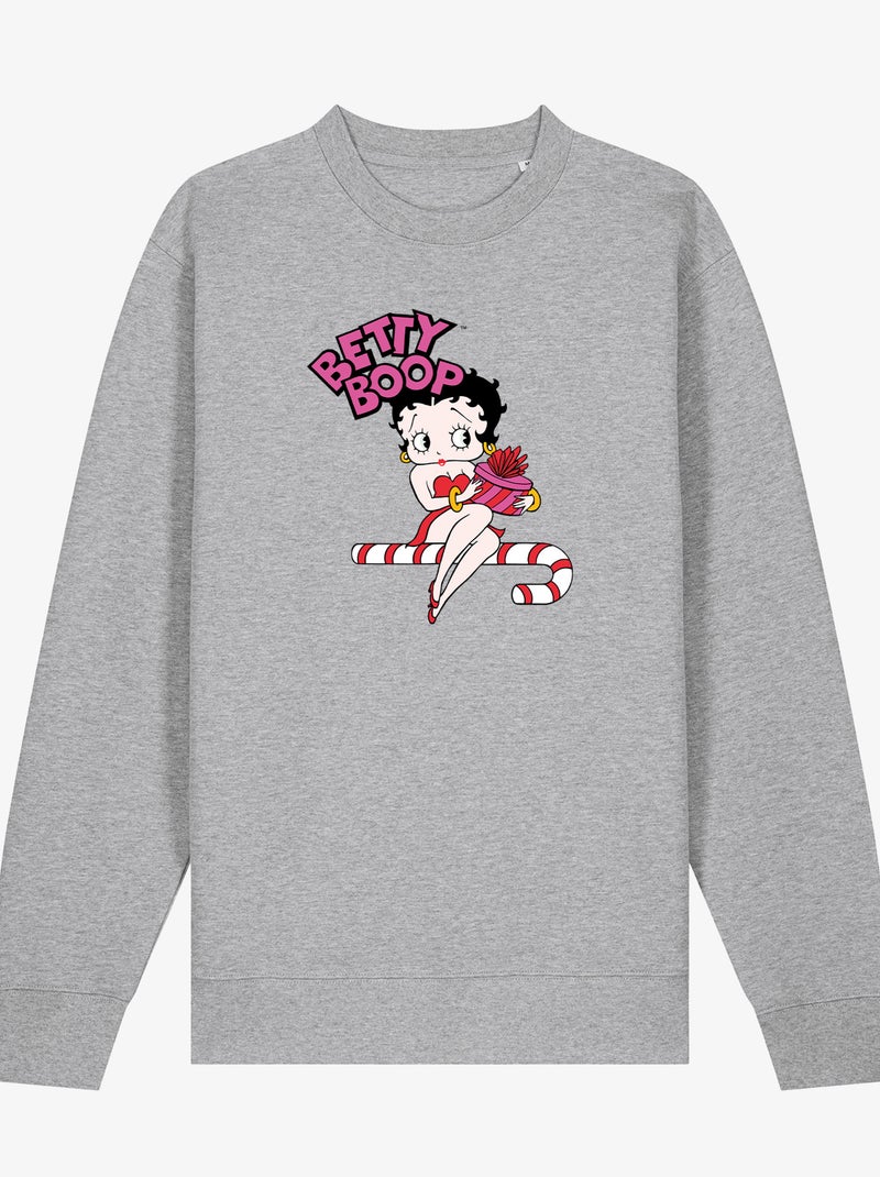 Sudadera Mujer - BETTY BOOP 2 Gris jaspeado - Kiabi