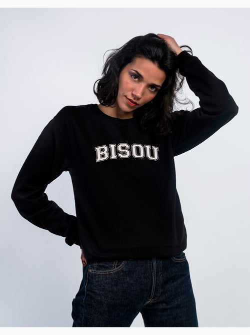 Sudadera Mujer - BISOU TYPO USA - Kiabi Sudadera Mujer - BISOU TYPO USA - Kiabi