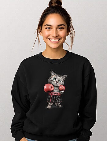 Sudadera Mujer - BOXING CAT
