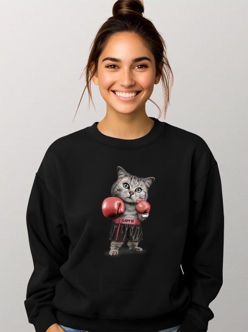 Sudadera Mujer - BOXING CAT - Kiabi