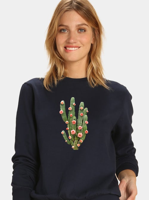 Sudadera Mujer - CACTUS AND ROSES - Kiabi Sudadera Mujer - CACTUS AND ROSES - Kiabi