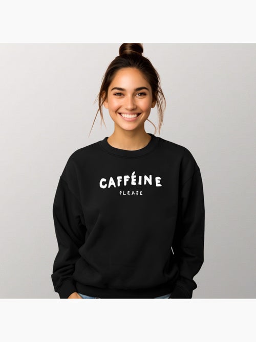 Sudadera Mujer - CAFFEINE PLEASE - Kiabi Sudadera Mujer - CAFFEINE PLEASE - Kiabi