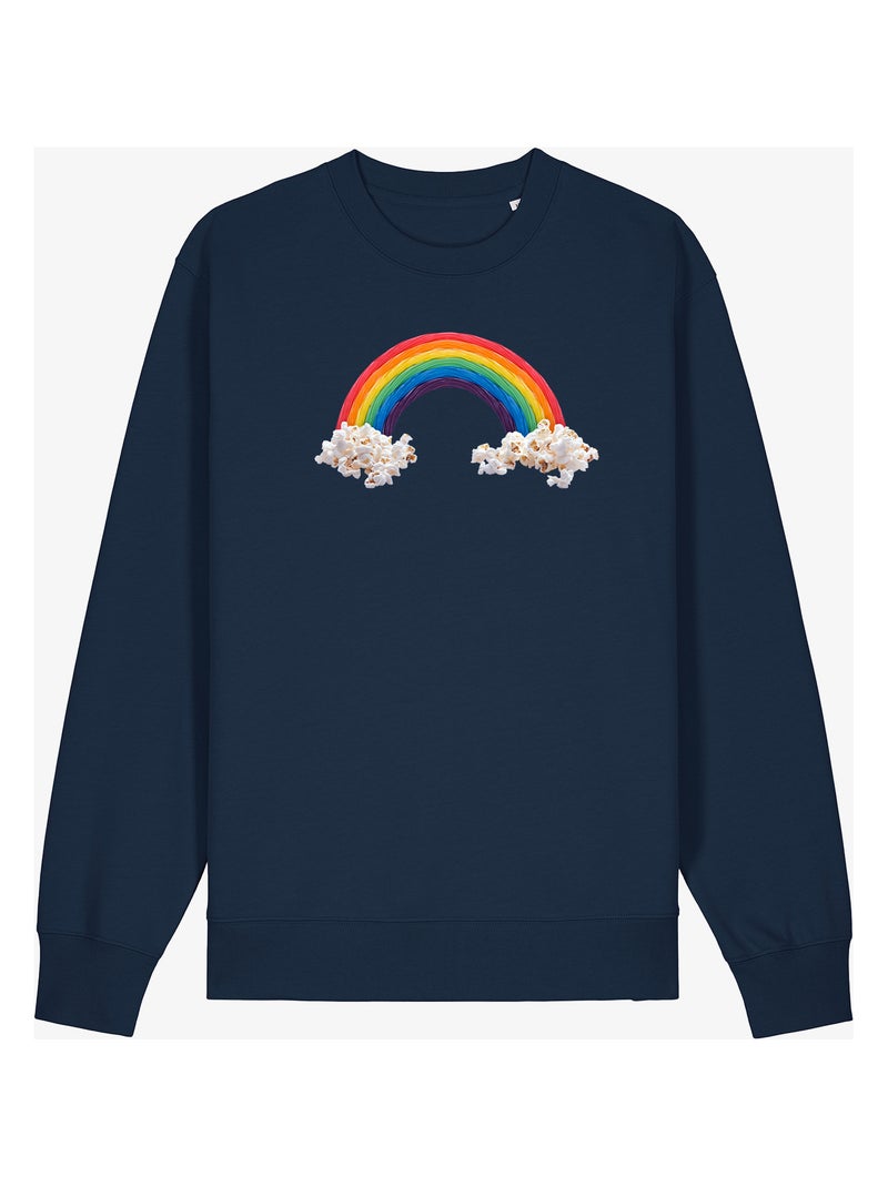 Sudadera Mujer - CANDY RAINBAW Azul marino - Kiabi
