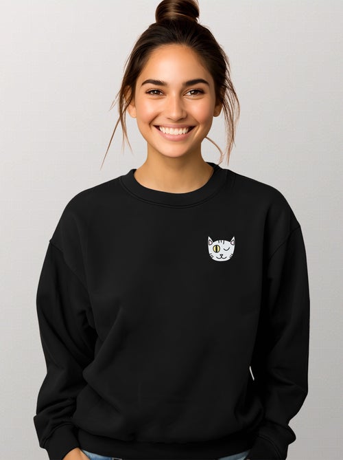 Sudadera Mujer - CHAT CLIN DOEIL CŒUR - Kiabi
