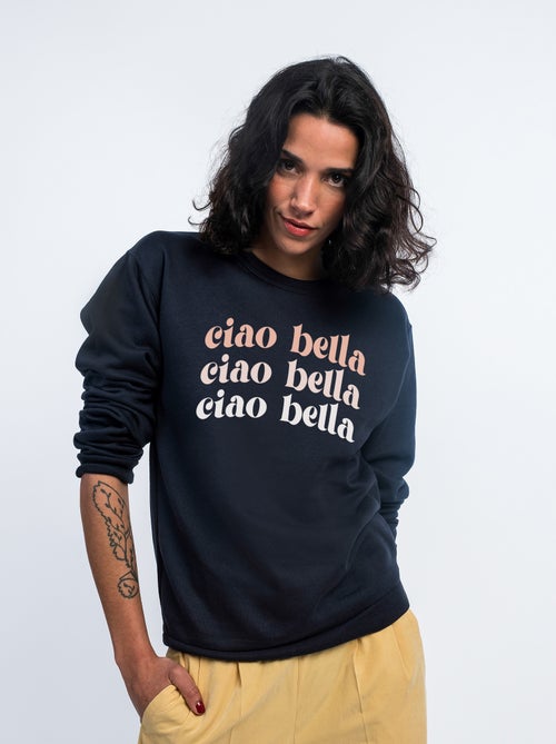 Sudadera Mujer - CIAO BELLA - Kiabi Sudadera Mujer - CIAO BELLA - Kiabi