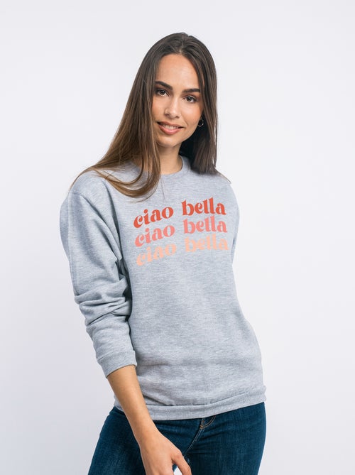 Sudadera Mujer - CIAO BELLA - Kiabi Sudadera Mujer - CIAO BELLA - Kiabi
