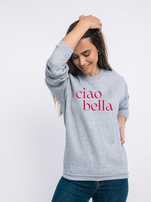 Sudadera Mujer - CIAO BELLA MPT - Kiabi Sudadera Mujer - CIAO BELLA MPT - Kiabi