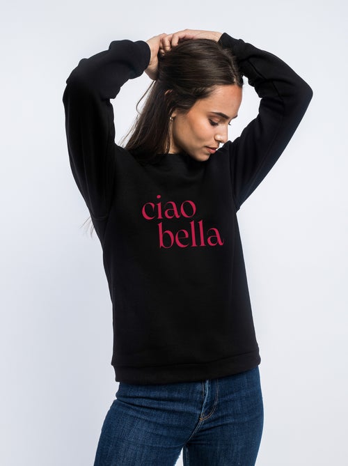 Sudadera Mujer - CIAO BELLA MPT - Kiabi Sudadera Mujer - CIAO BELLA MPT - Kiabi