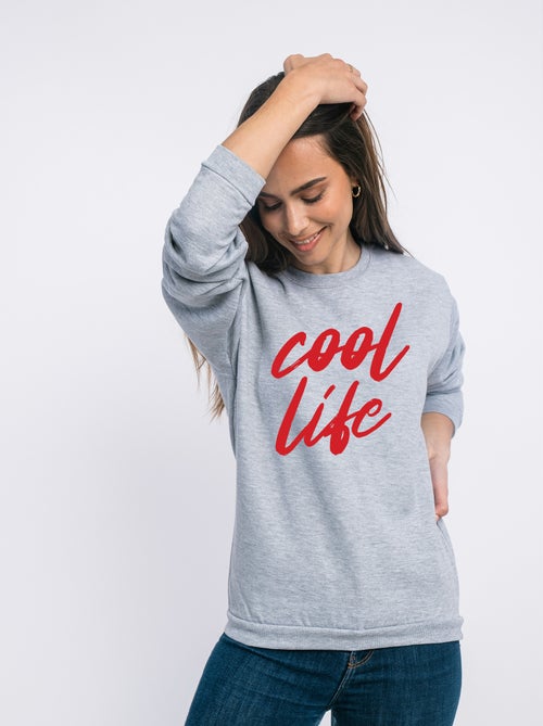 Sudadera Mujer - COOL LIFE WAF - Kiabi