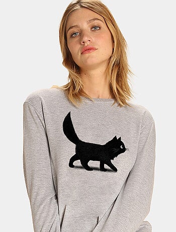 Sudadera Mujer - CREEPING CAT