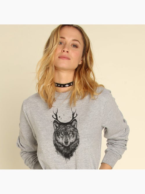 Sudadera Mujer - DEER WOLF - Kiabi Sudadera Mujer - DEER WOLF - Kiabi