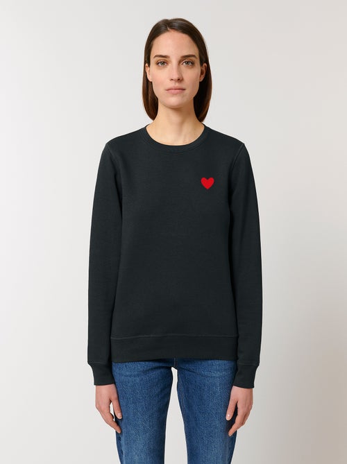 Sudadera Mujer - DESSIN PETIT COEUR - Kiabi Sudadera Mujer - DESSIN PETIT COEUR - Kiabi