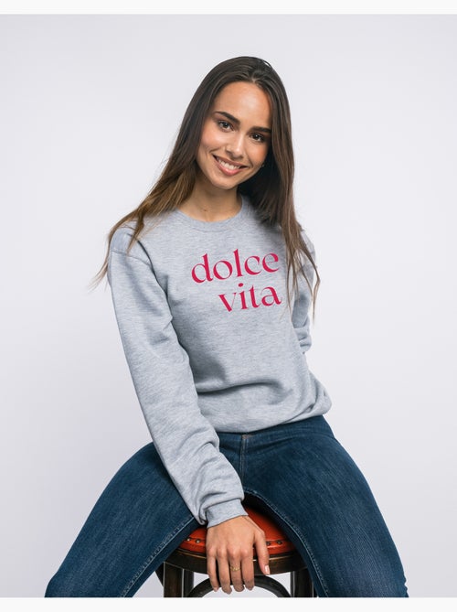 Sudadera Mujer - DOLCE VITA ROUGE - Kiabi Sudadera Mujer - DOLCE VITA ROUGE - Kiabi