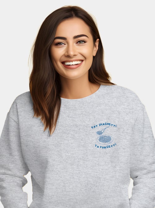 Sudadera Mujer - EAT SPAGHETTI TO FORGETTI - Kiabi