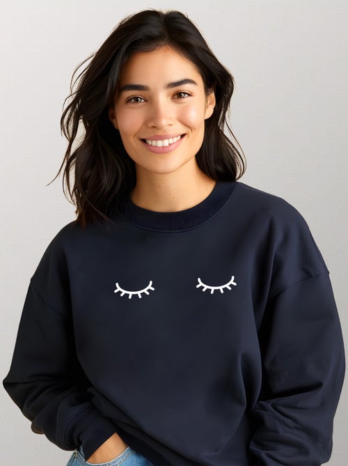 Sudadera Mujer - EYES CLOSED - Kiabi