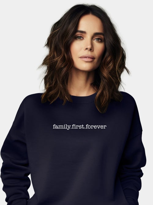 Sudadera Mujer - FAMILY FIRST FOREVER - Kiabi