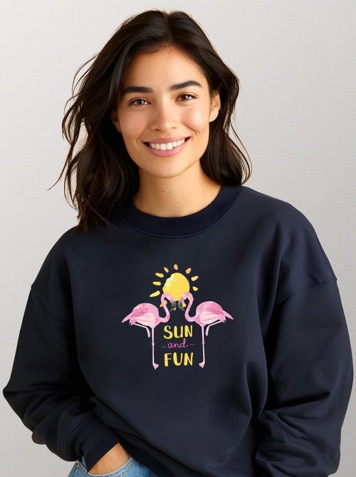 Sudadera Mujer - FLAMINGO-SUN-AND-FUN - Kiabi