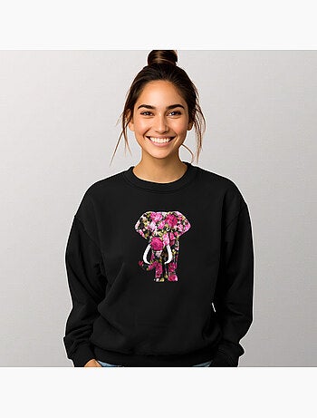 Sudadera Mujer - FLORAL ELEPHANT