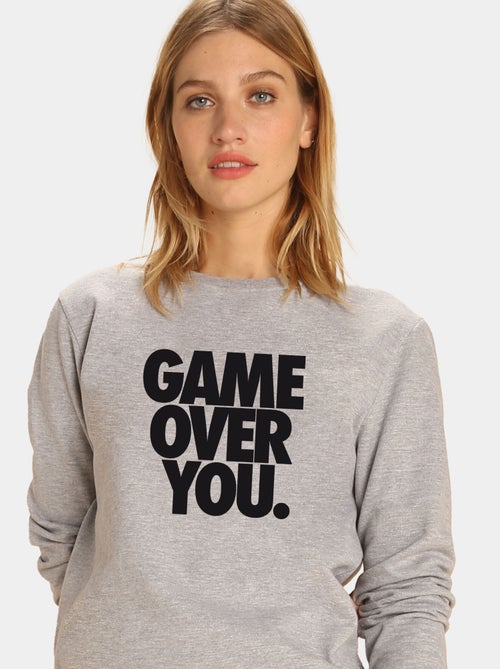 Sudadera Mujer - GAME OVER YOU - Kiabi Sudadera Mujer - GAME OVER YOU - Kiabi