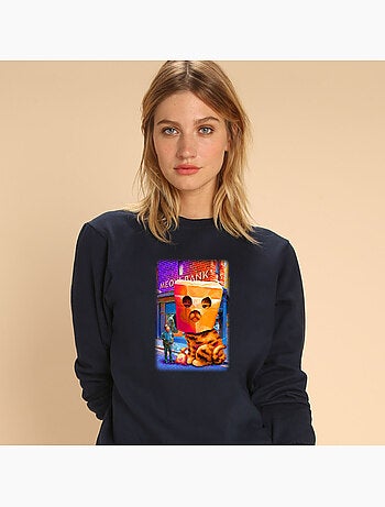 Sudadera Mujer - GIANT CAT ROBBERY