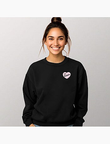 Sudadera Mujer - GIRL POWER PINK HEART