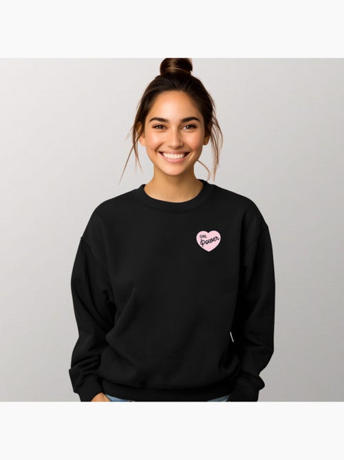 Sudadera Mujer - GIRL POWER PINK HEART - Kiabi Sudadera Mujer - GIRL POWER PINK HEART - Kiabi