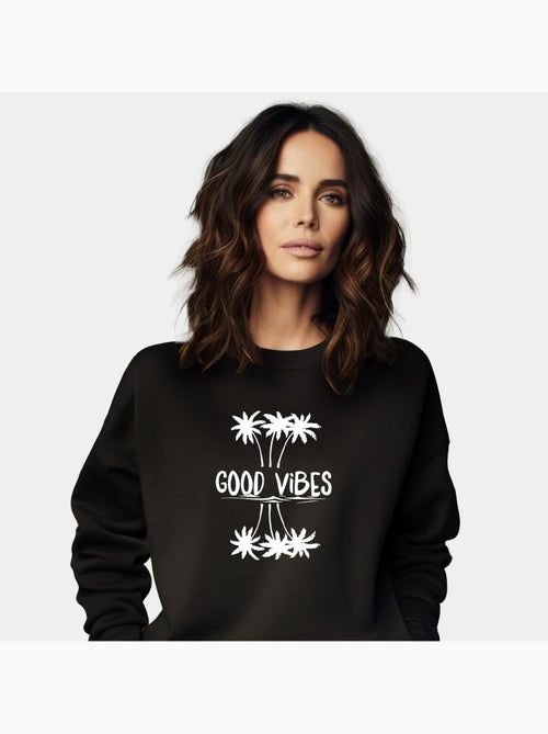 Sudadera Mujer - GOOD VIBES - Kiabi Sudadera Mujer - GOOD VIBES - Kiabi