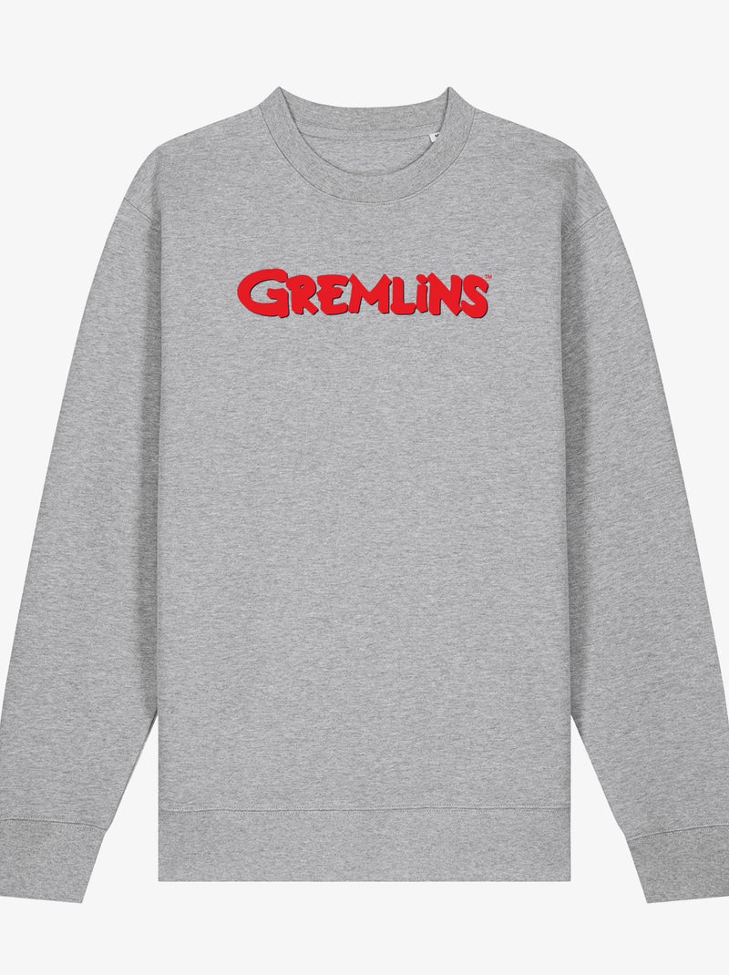 Sudadera Mujer - GREMLINS LOGO Gris jaspeado - Kiabi