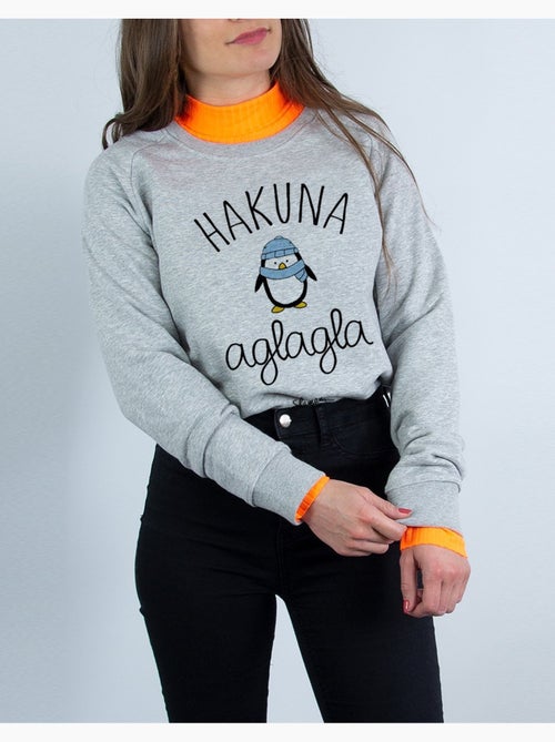 Sudadera Mujer - HAKUNA AGLAGLA - Kiabi Sudadera Mujer - HAKUNA AGLAGLA - Kiabi