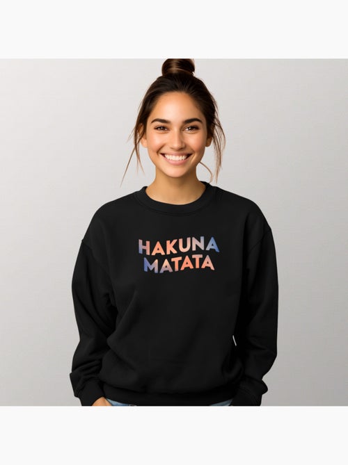 Sudadera Mujer - HAKUNA MATATA 3 - Kiabi Sudadera Mujer - HAKUNA MATATA 3 - Kiabi