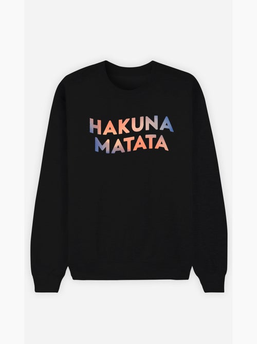 Sudadera Mujer - HAKUNA MATATA 3 - Kiabi Sudadera Mujer - HAKUNA MATATA 3 - Kiabi