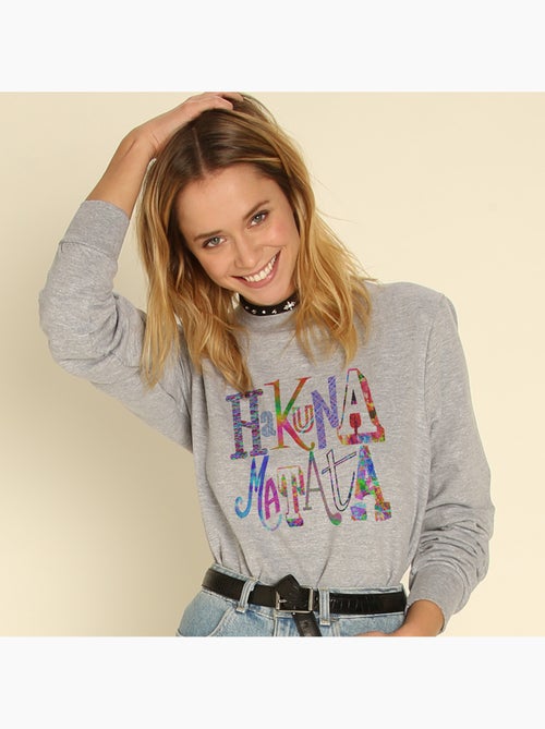 Sudadera Mujer - HAKUNA MATATA COLOR - Kiabi