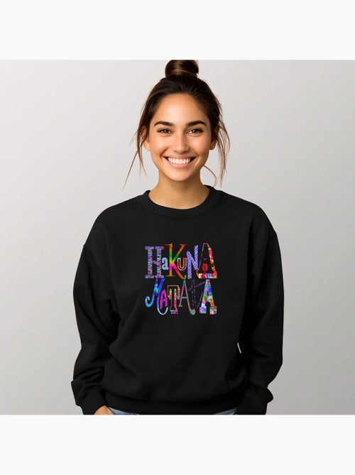 Sudadera Mujer - HAKUNA MATATA COLOR - Kiabi