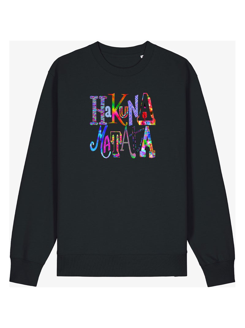Sudadera Mujer - HAKUNA MATATA COLOR Negro - Kiabi