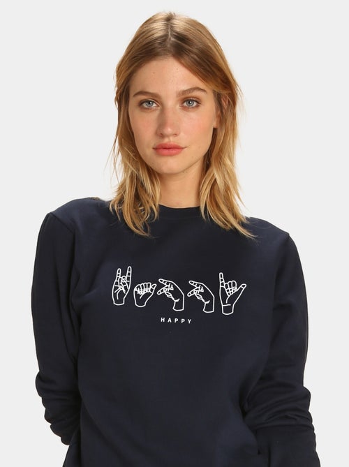 Sudadera Mujer - HAPPY - Kiabi