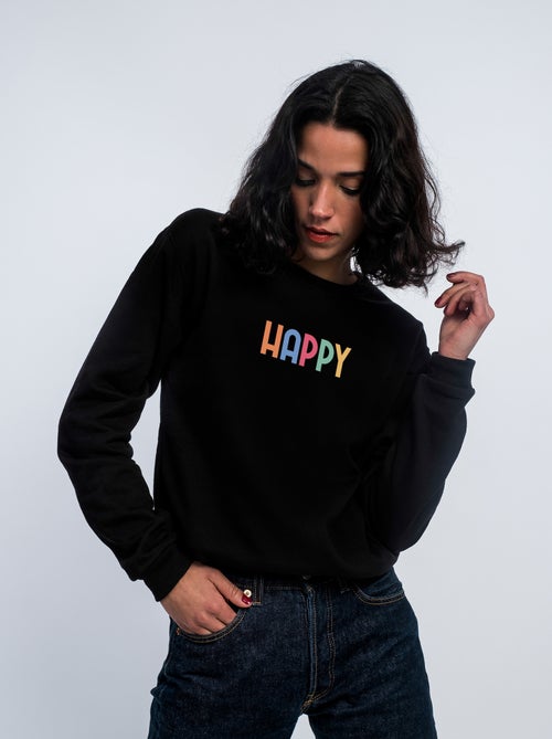 Sudadera Mujer - HAPPY COLORÉ - Kiabi Sudadera Mujer - HAPPY COLORÉ - Kiabi