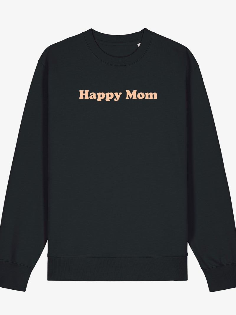 Sudadera Mujer - HAPPY MOM Negro - Kiabi
