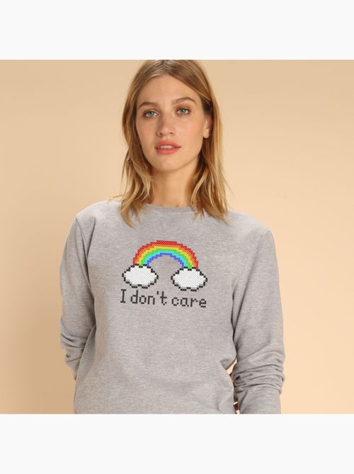 Sudadera Mujer - I DONT CARE - Kiabi Sudadera Mujer - I DONT CARE - Kiabi