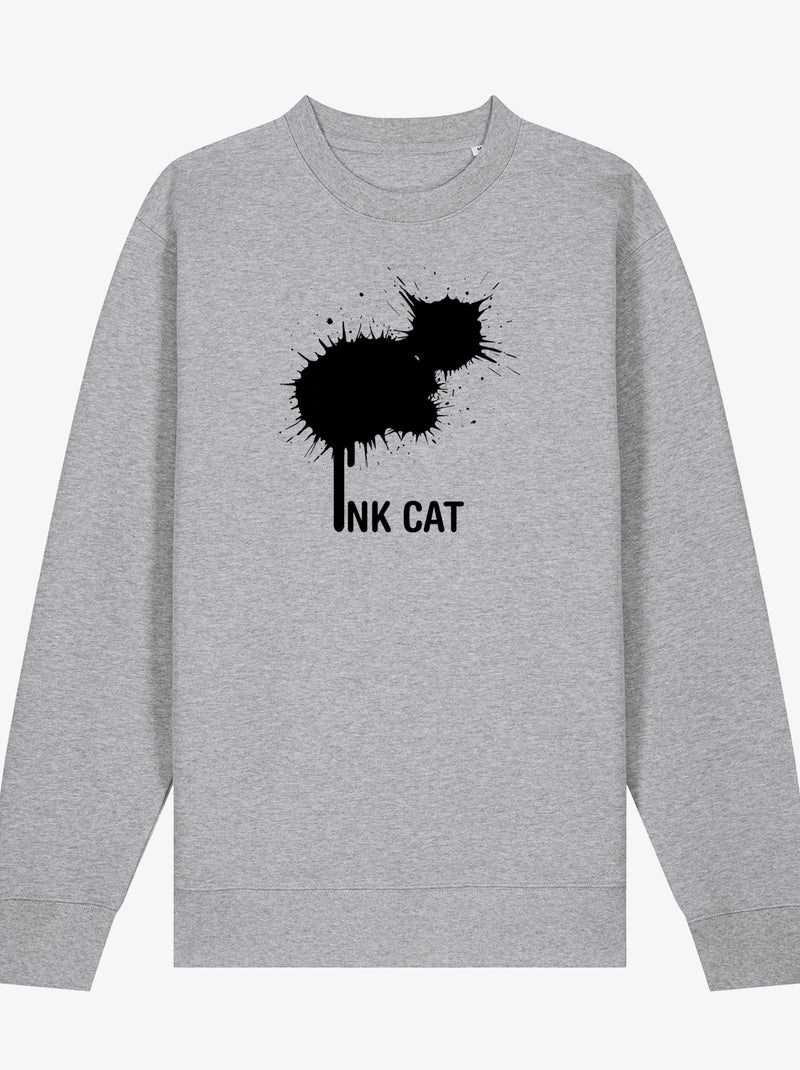 Sudadera Mujer - INK CAT Gris jaspeado - Kiabi