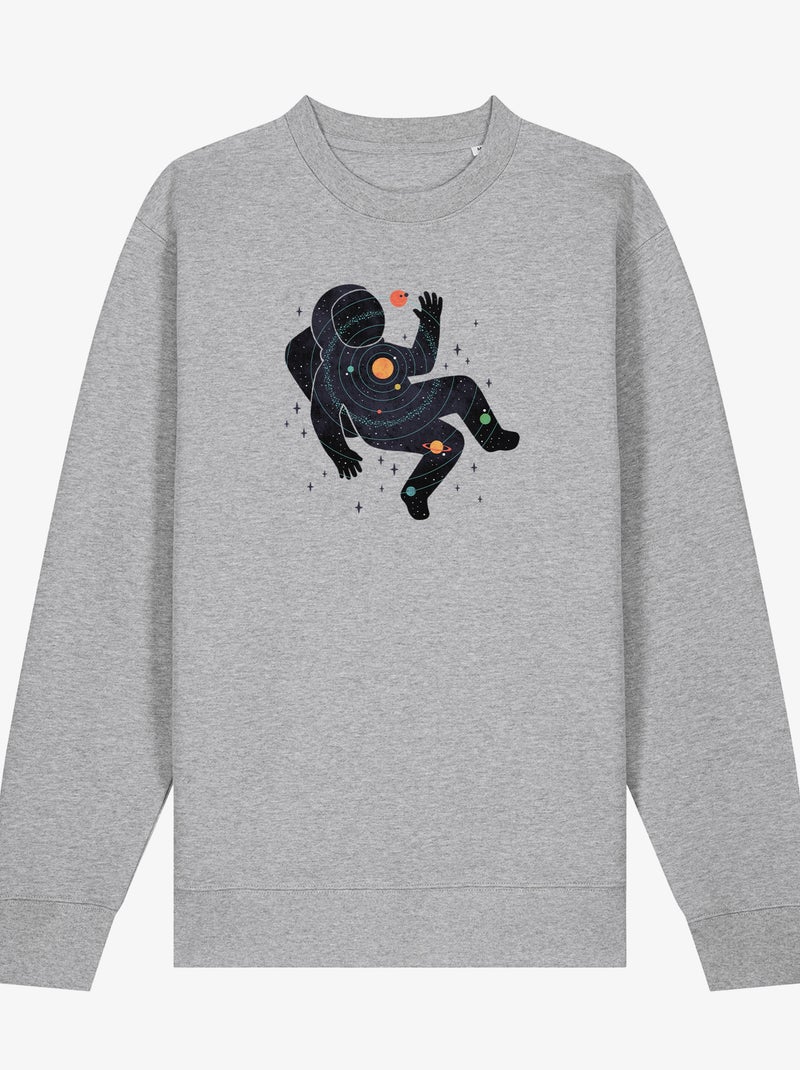 Sudadera Mujer - INNER SPACE Gris jaspeado - Kiabi