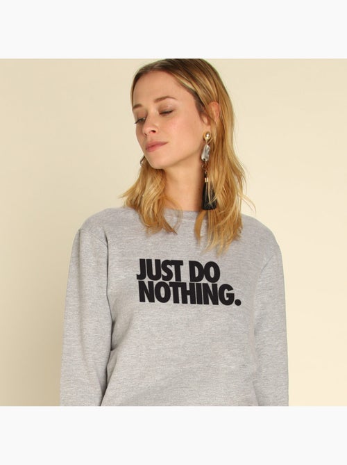 Sudadera Mujer - JUST DO NOTHING - Kiabi Sudadera Mujer - JUST DO NOTHING - Kiabi