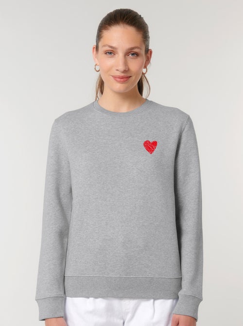 Sudadera Mujer - LITTLE HEART - Kiabi