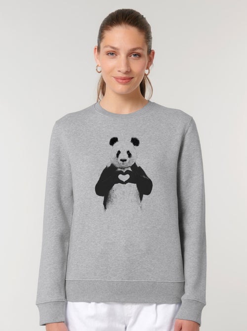 Sudadera Mujer - LOVE PANDA - Kiabi