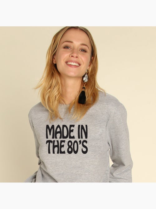 Sudadera Mujer - MADE IN THE 80 - Kiabi Sudadera Mujer - MADE IN THE 80 - Kiabi