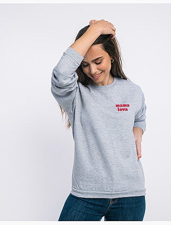 Sudadera Mujer - MAMA LOVA CŒUR ROUGE
