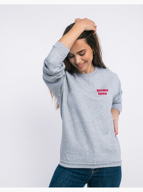 Sudadera Mujer - MAMA LOVA CŒUR ROUGE - Kiabi